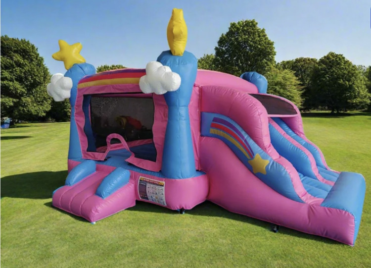 Mini Pink Toddler Bounce House