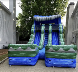 IMG 8528 1770169216 16 Ft Blue Wave Dual Lane Waterslide