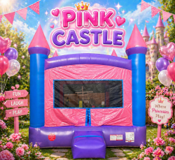 Pink Castle Bounce House