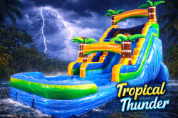 20 Ft Tropical Thunder Waterslide Wet or Dry