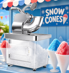 Snow Cone Machine with Supplies